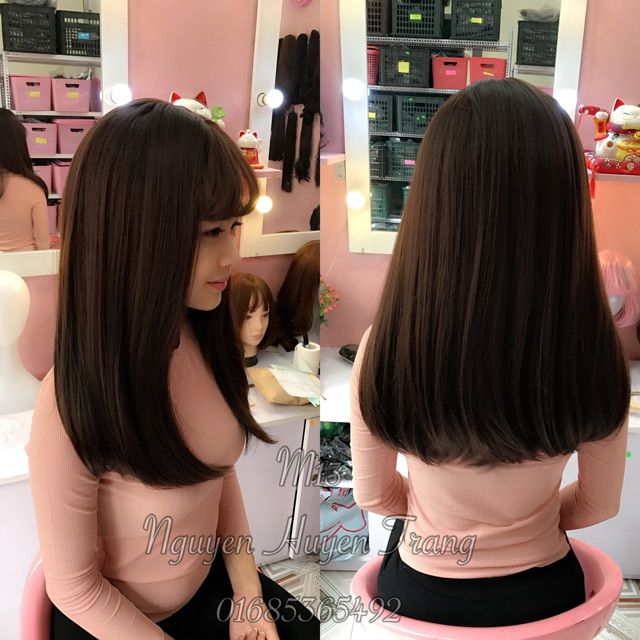 Tóc giả nguyên đầu  FREESHIP  nguyên đầu cúp đuôi z7006