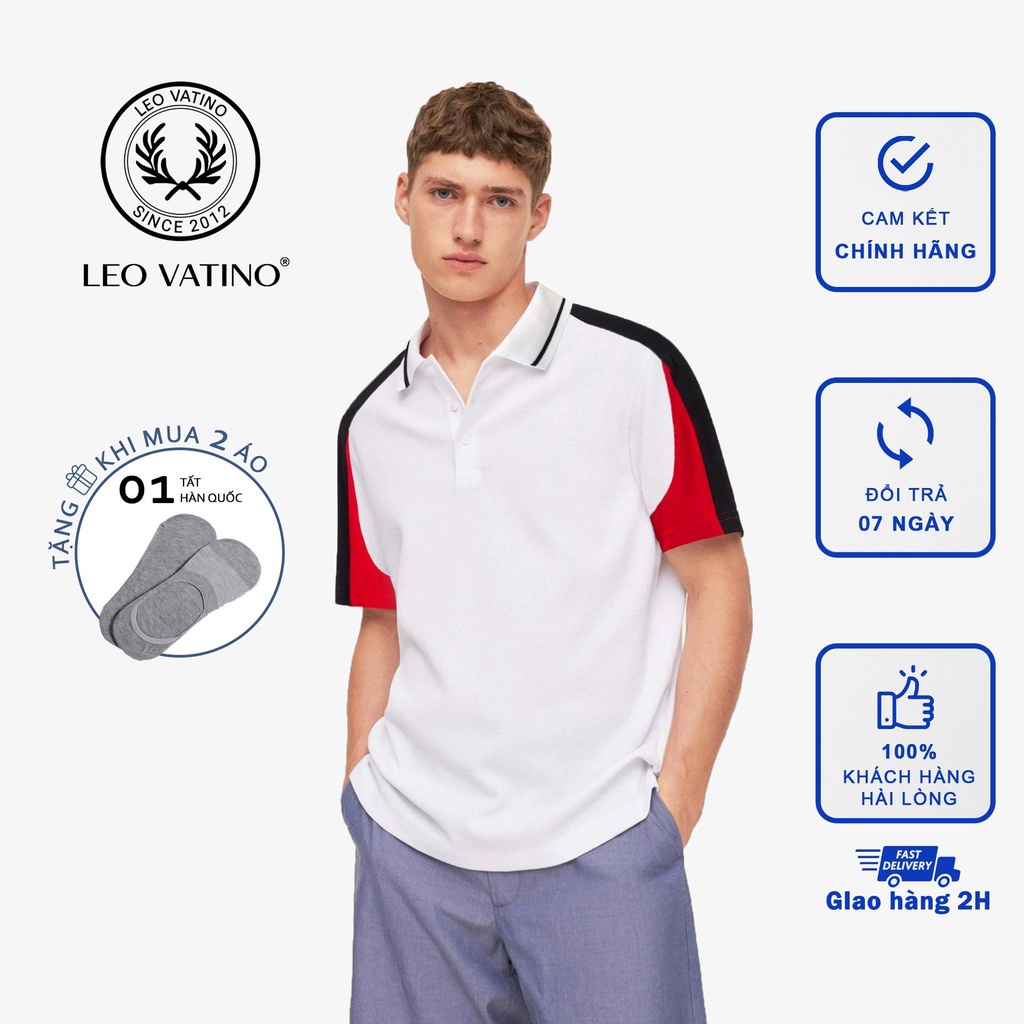 Áo thun polo nam POLOSHIRT chất CVC cotton cá sấu co giãn cổ bẻ tay ngắn lỡ PLS04 - Leo Vatino