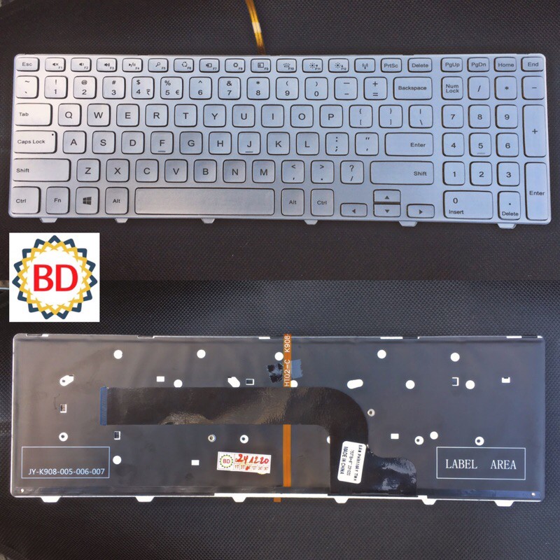 Bàn phím Dell Inspiron 15-7000 7537 đèn bạc