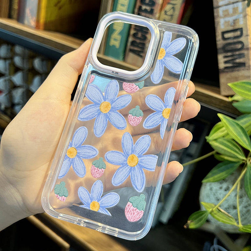 Orchid Iphone13pro Max Phone Case 12 Apple 14plus Cute 11/Xs Transparent XR Personality 7/8 I81I