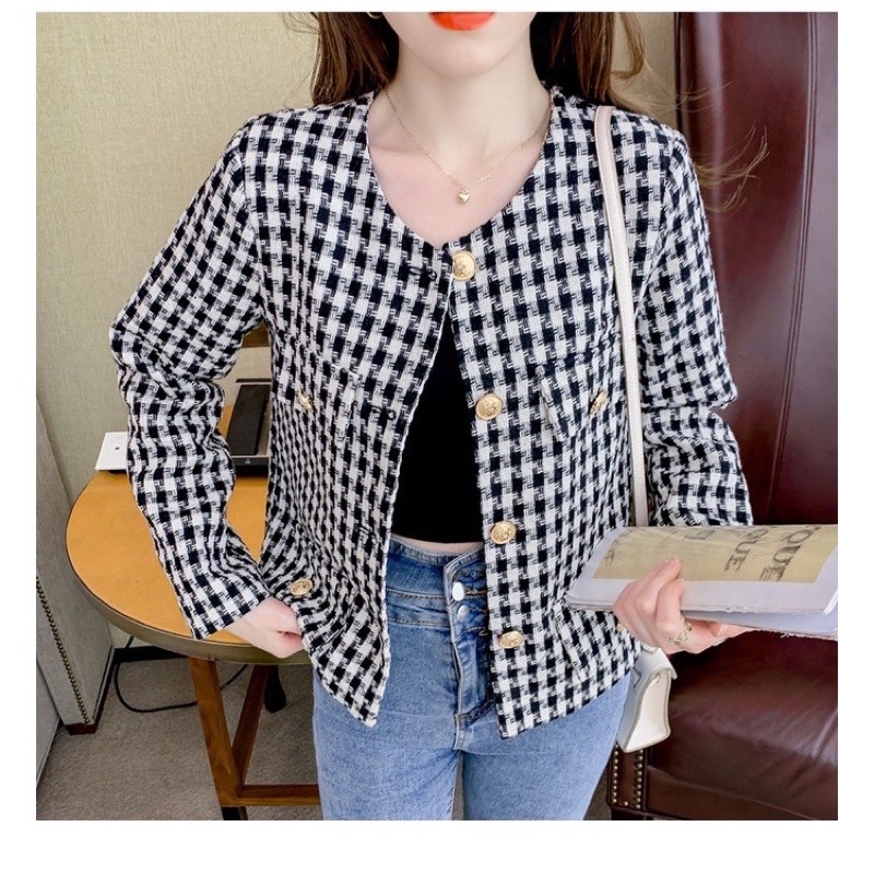 Áo dạ Tweed hàng 2 lớp quảng châu