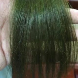 Thuốc nhuộm tóc màu xanh rêu nhẹ đẹp tặng kèm oxy trợ nhuộm và bao tay xốp