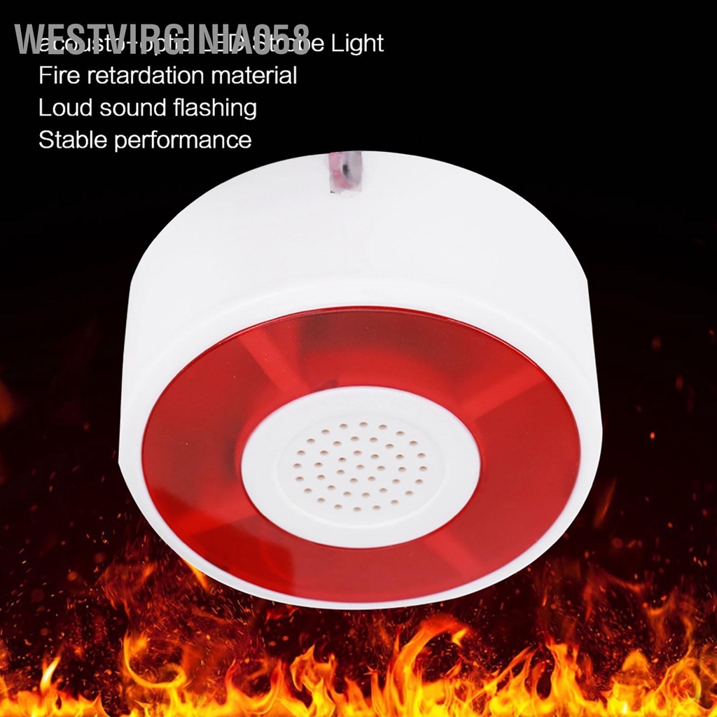 Có thể bán buôn Đèn chớp LED DC 12V Cảnh báo an ninh Báo động nhấp nháy Tín hiệu đèn cảnh Còi Westvirginia058 Hàng giao ngay