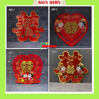 Set 2 Chữ Hỷ Ánh Kim Trang Trí Phòng Ngủ Tân Hôn /FREESHIP/ Trang Trí Phòng Cưới Siêu Hot