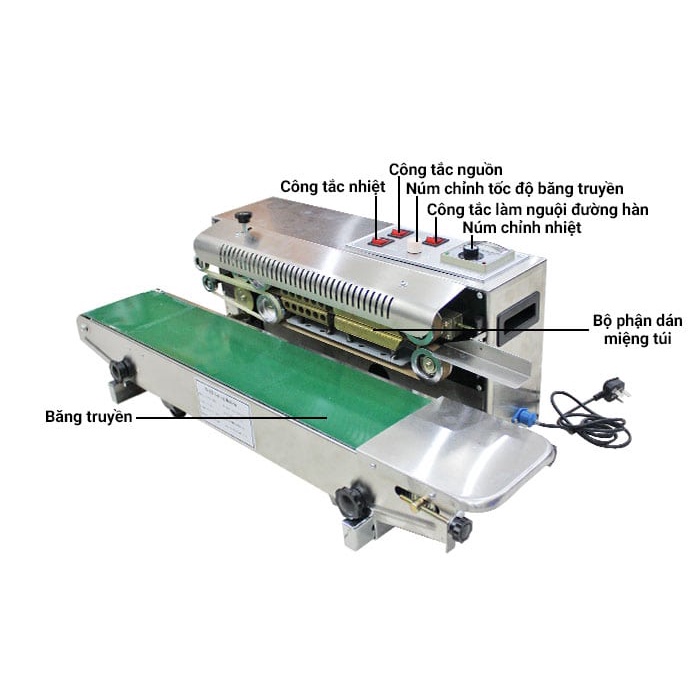 Máy hàn miệng bao liên tục FR900 &gt; Máy Hàn Miệng Túi Tự Động FR-900  [Sản Phẩm chính hãng]