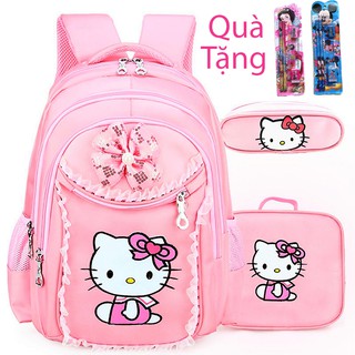 SET BALO HELLO KITTY CHO BÉ GÁI SIÊU DỄ THƯƠNG BB9011 - TẶNG SET BÚT CHÌ CHO BÉ