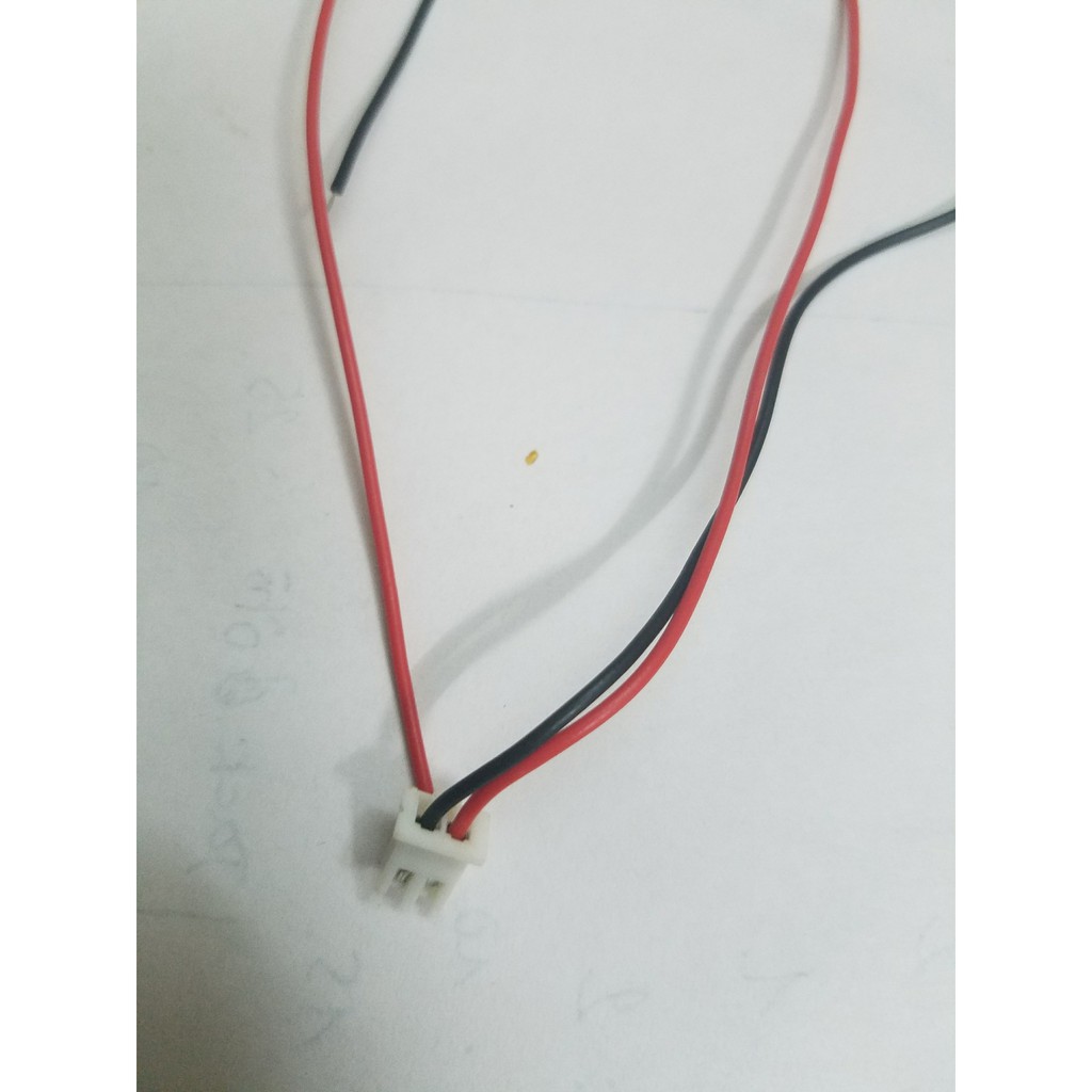 Jack chân dăm trắng vuông to kèm dây nối pin 1s hàng chất lượng cao giá tốt