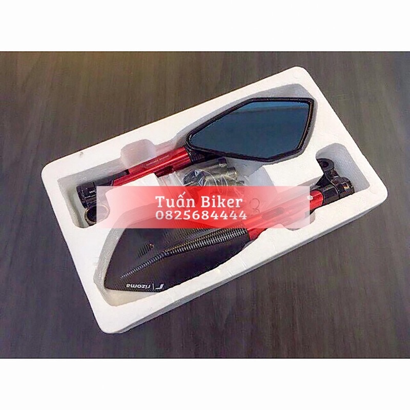 Gương 5 cạnh Rizoma Gập Xoay 360 Độ Tặng kèm Đủ ốc lắp