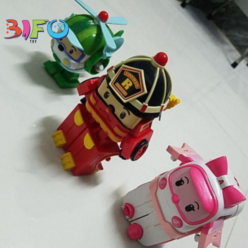 Đồ chơi biến hình biệt đội xe robocar Poli 2 trong 1 (lẻ túi rời)