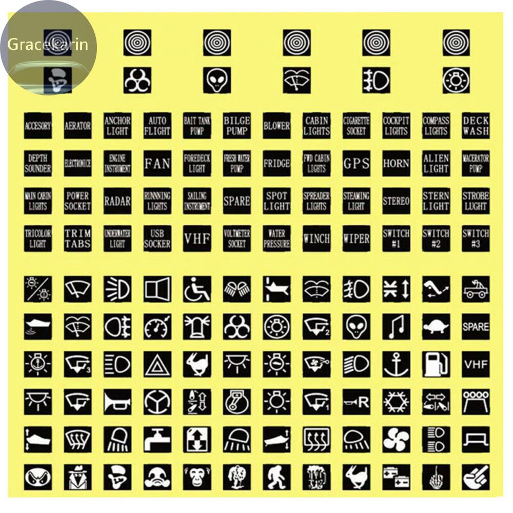 1 Tấm Nhãn Dán Trang Trí Công Tắc Màu Dạ Quang