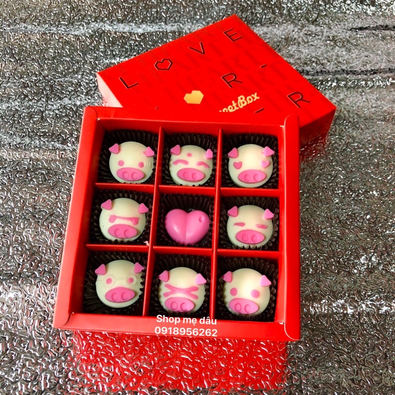 socola valentine heo con dễ thương