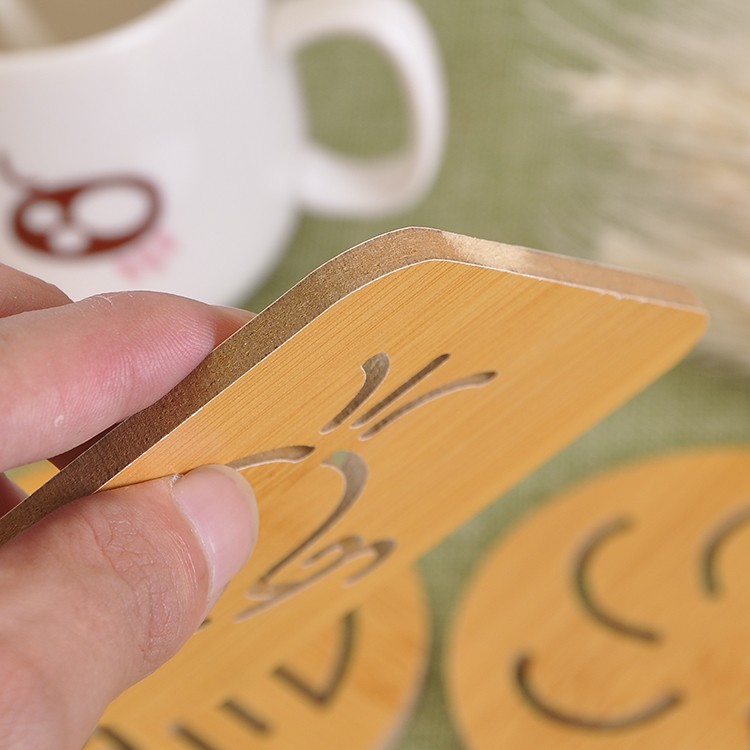 Đế Lót Ly Bằng Gỗ Chống Nóng Chống Trượt Kiểu Dáng Hoạt Hình | BigBuy360 - bigbuy360.vn