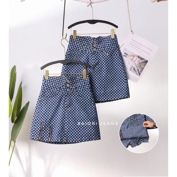 [THỜI TRANG MÙA HÈ] Set Áo Khoác Jean DeniM &amp; Chân Váy Form Chữ A Cực Phong Cách_Mã HQ0301