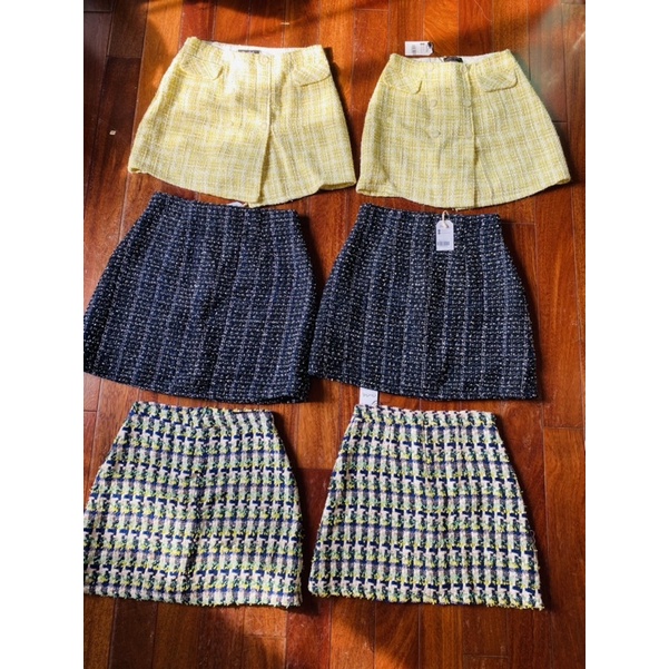 Chân váy dạ tweed