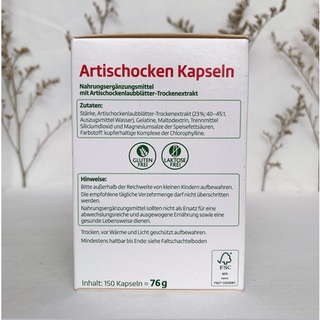 Viên uống mát gan atiso,bổ gan altapharma artischocken-kapseln lọ 150 viên - ảnh sản phẩm 4