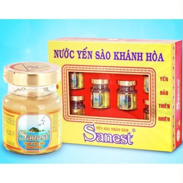 YẾN SÀo Khánh hòa Nhân Sâm 6lọ 70ml hsd 2021