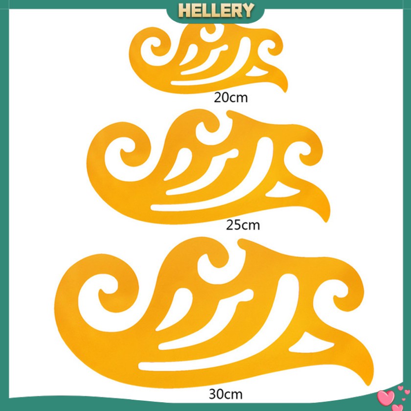 Bộ 3 Thước Cong Vẽ Tranh Kiểu Pháp Chuyên Dụng Cho Thợ May