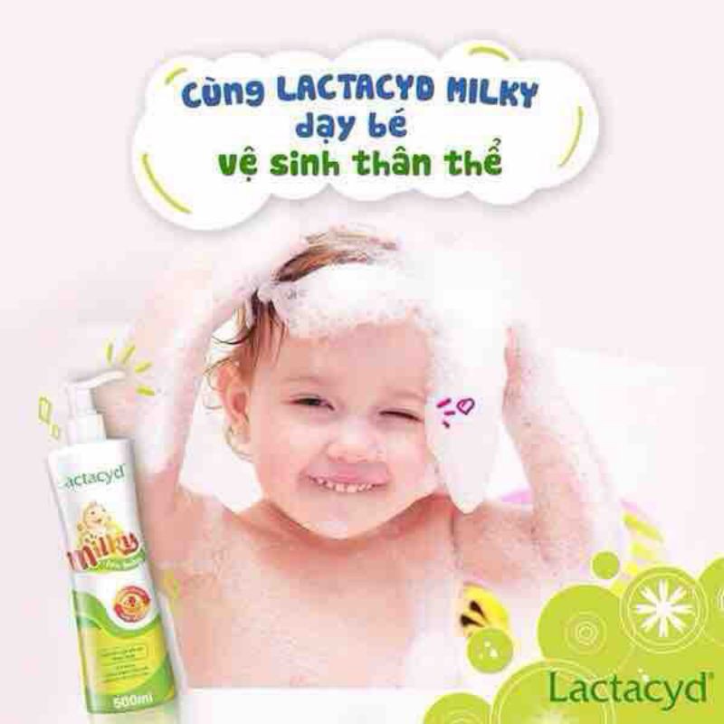 Giá tốt- Sữa tắm an toàn cho bé Lactacyd Milky dạng vòi tiết kiệm