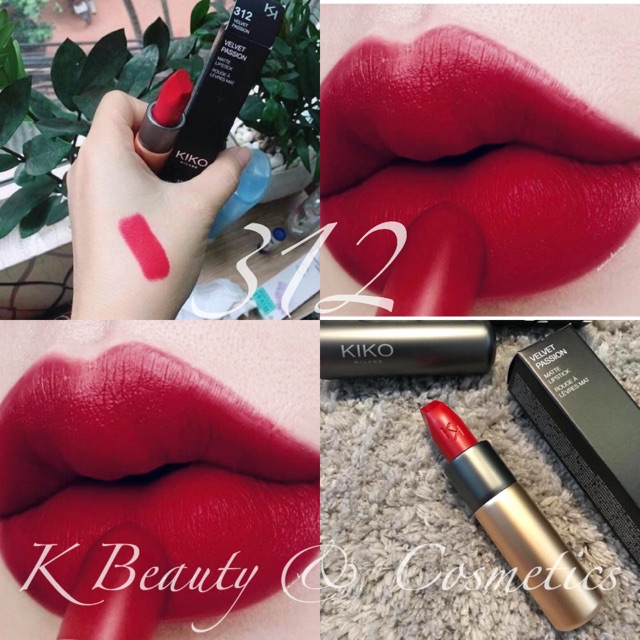 Son Môi Kiko Velvet Passion Matte Lipstick