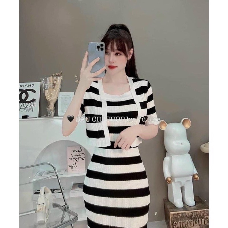 SÉT VÁY LEN KẺ 2 CHI TIẾT HÀNG QC