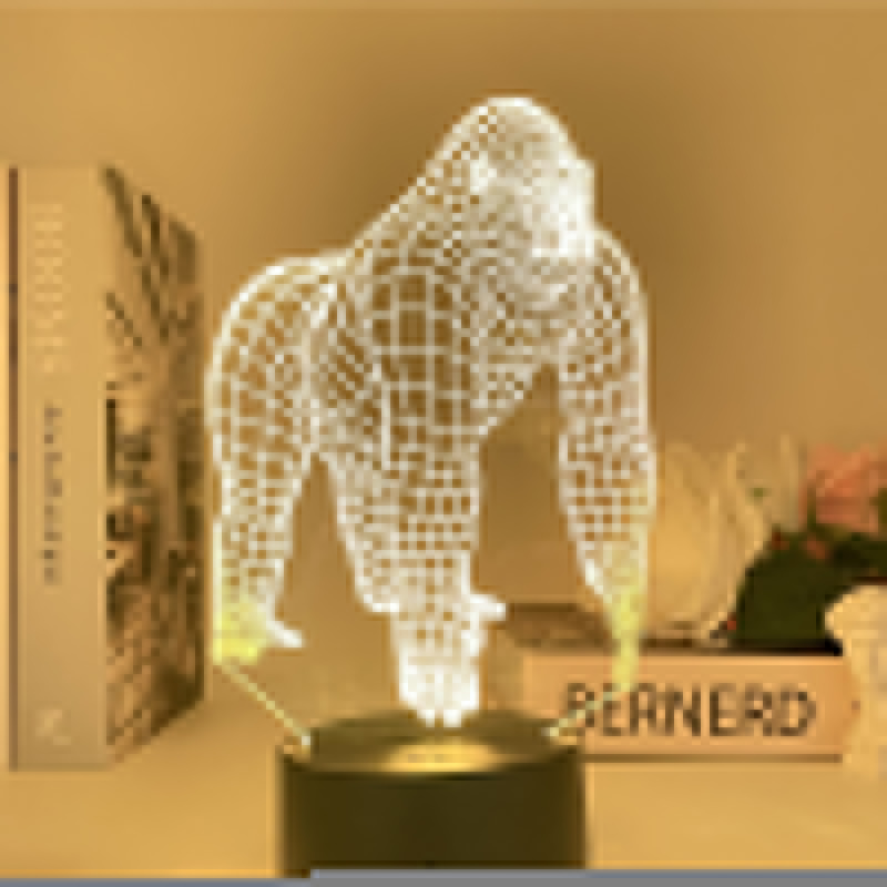 Đế đèn ngủ/ Bảng đèn cảm ứng hình Godzilla với King Kong thời trang cho bé trai