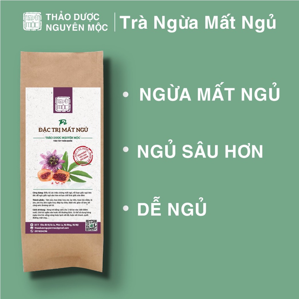 Trà ngủ ngon an thần ngủ sâu giấc hơn cải thiện tình trạng thức đêm