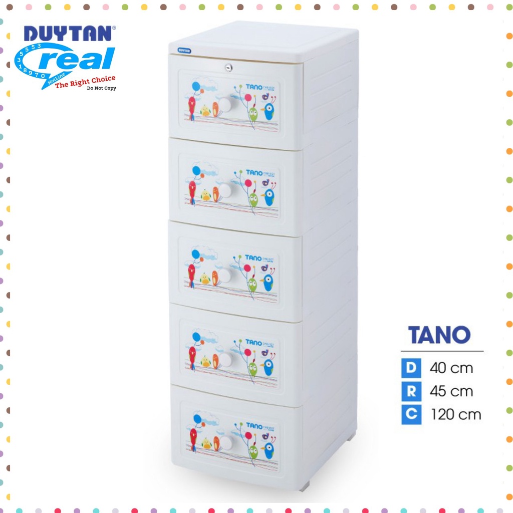 Tủ Nhựa Duy Tân TANO 5 Ngăn - Dương