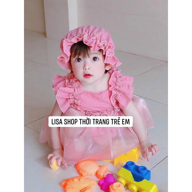 [CÓ QUÀ 💝 + FREESHIP⚡️] Body váy đầy tháng, thôi nôi cho bé gái + Tặng kèm mũ xoè