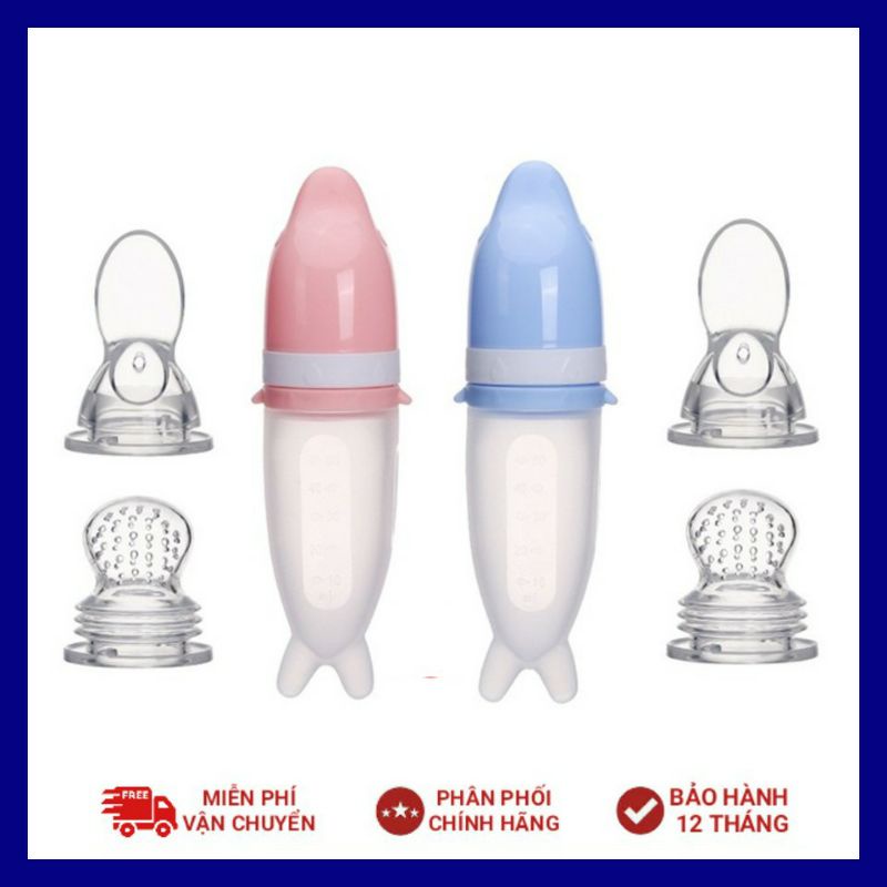 Bình thìa tập ăn dặm cá heo cho bé