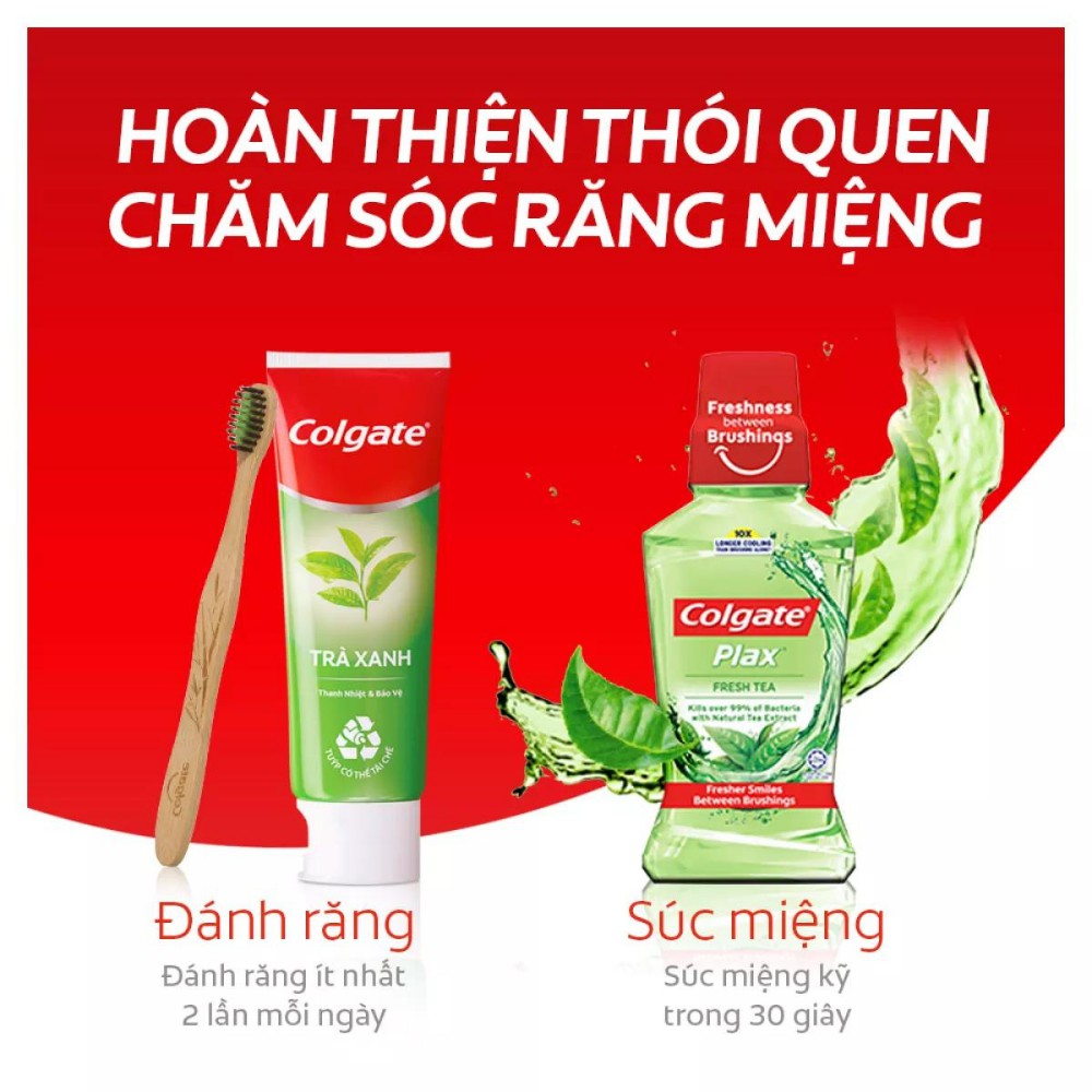 Combo 3 Kem đánh răng Colgate thiên nhiên thanh lọc từ Trà xanh thiên nhiên 180g