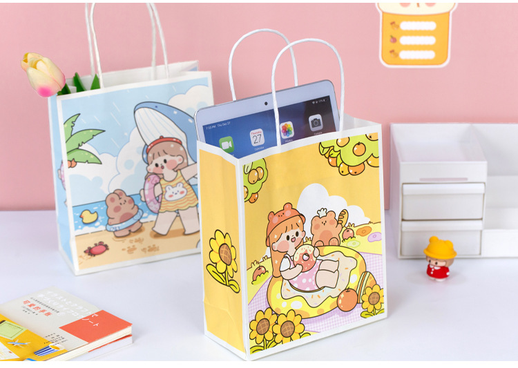 Cute Hand-painted Storage Bag Small Fresh Gift Bag