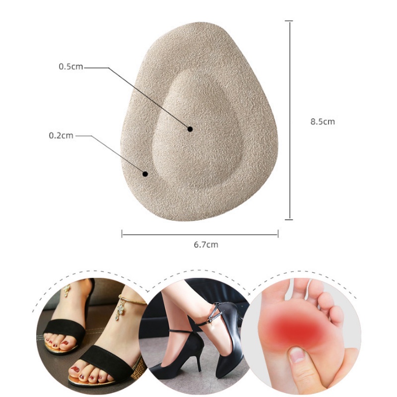 1 Cặp Miếng Silicone Lót Giày Cao Gót Chống Trơn Trượt