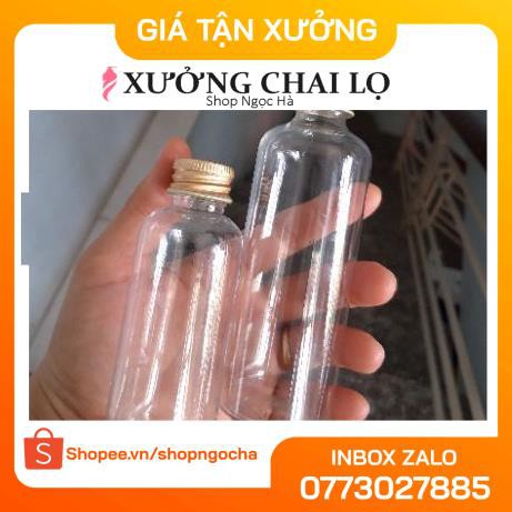 Chai nhựa pet nắp vặn nhôm 20ml/30ml/50ml/100ml chiết mỹ phẩm / chai lọ hủ thuỷ tinh