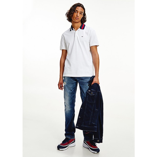 [Mã FAPRE5 giảm 10% đơn từ 1tr] Tommy Hilfiger - Áo polo flag neck nam regular fit DM0DM06576
