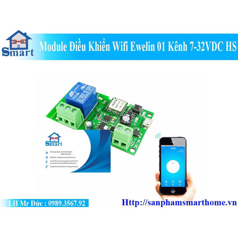 Module điều khiển thiết bị 1 kênh ewelink