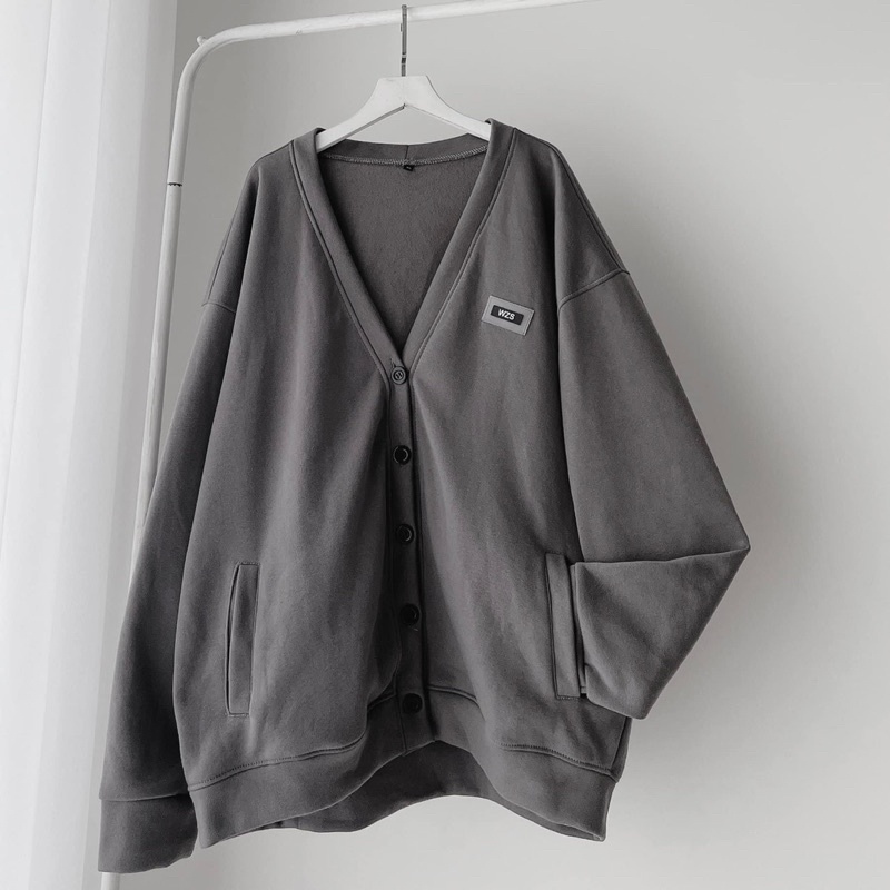 [sẵn] Áo Khoác Cardigan Basic Tag Nhựa WZS - pqk boutique