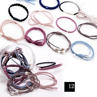 Set 12 dây buộc tóc có hộp tiện lợi