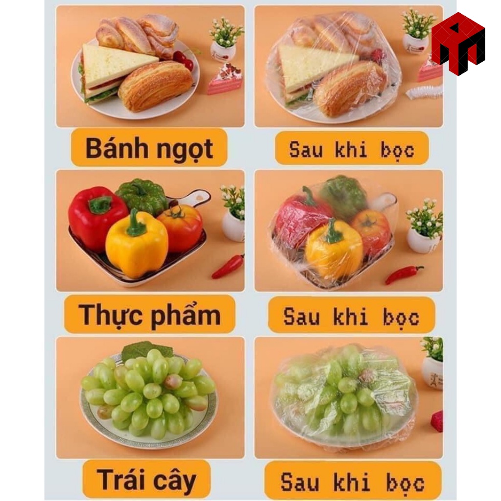 Siêu Tiện || Sét 100 Màng Bọc Thực Phẩm Co Giãn Gấu Polupar Brown Siêu Tiện - Túi Gấu Nâu Màng Bọc Thực Phẩm.