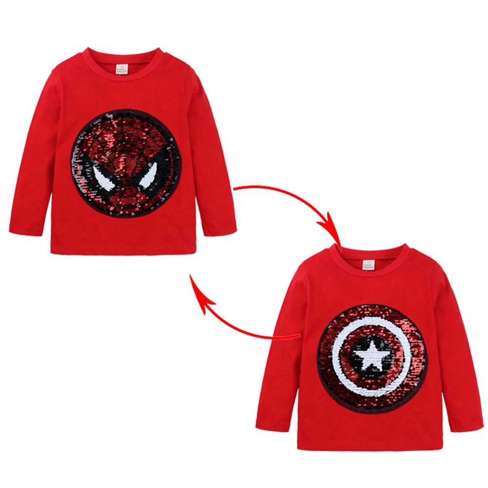 Áo Hoodies Tay Dài In Hình Spiderman Xinh Xắn Cho Bé Trai