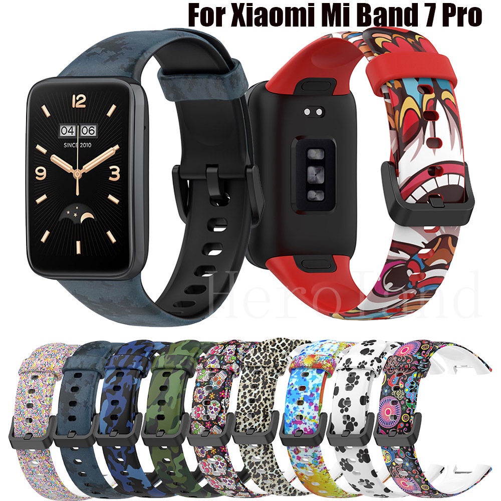 Dây Đeo Tay Bằng TPU Họa Tiết In Cho Đồng Hồ Thông Minh Xiaomi Mi Band 7 Pro 7Pro