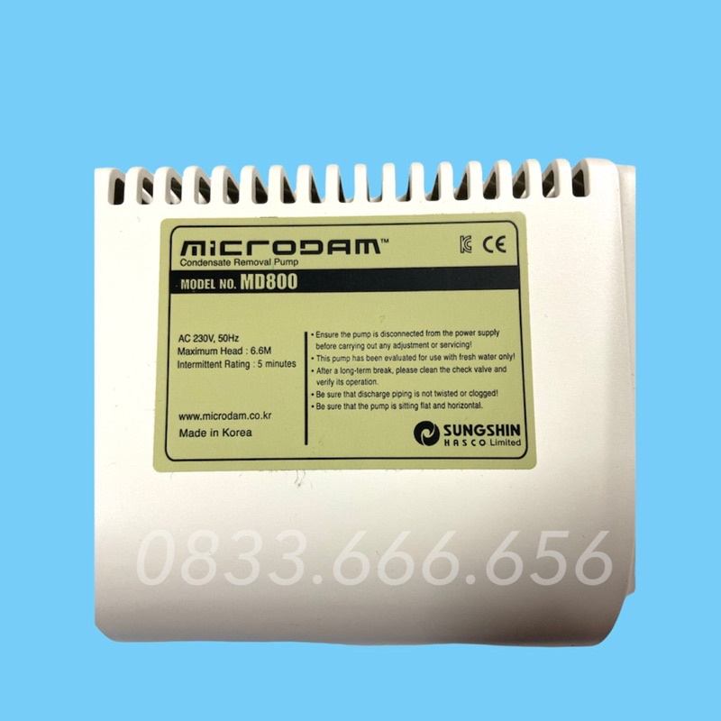 Bơm nước ngưng điều hoà Poseidon MD600 MD800 chính hãng Hàn Quốc - Bơm nước thải điều hoà MD800 - Bơm điều hoà