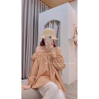 áo trễ vai lụa ( ảnh shop tự chụp )