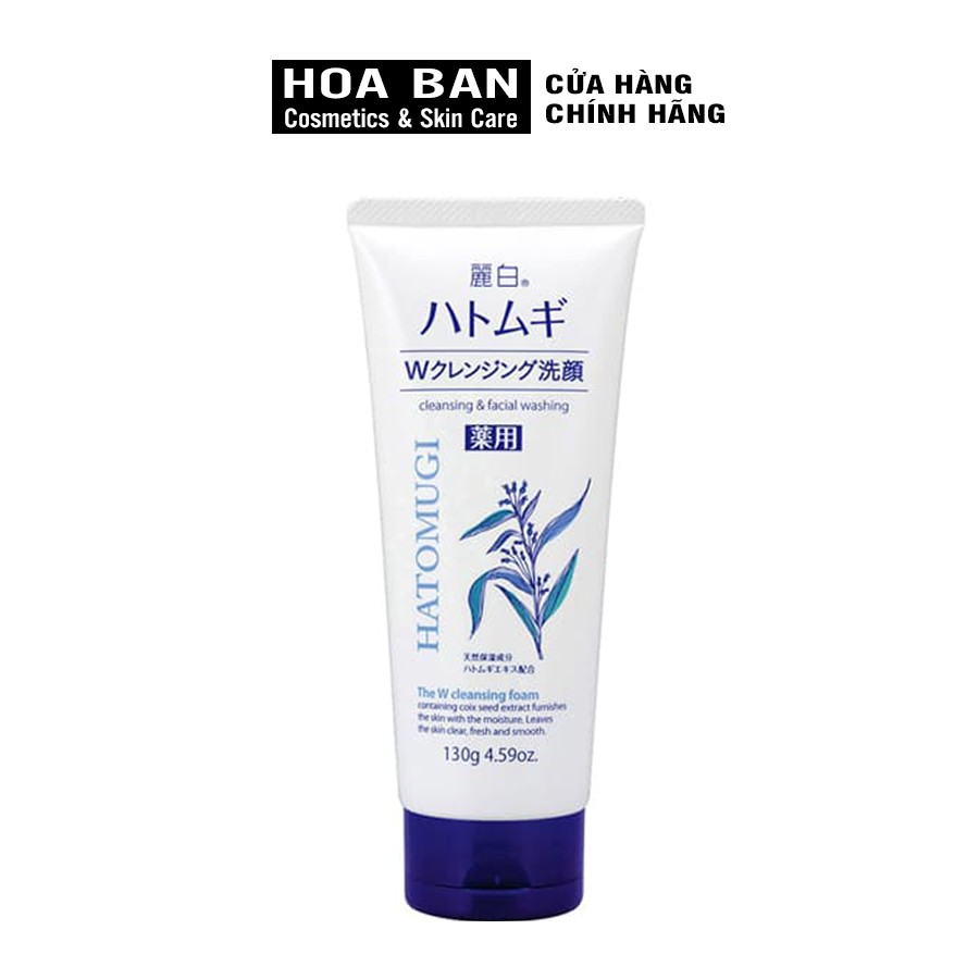 Sữa Rửa Mặt Làm Sáng Da Reihaku Hatomugi Facial Foam 130g