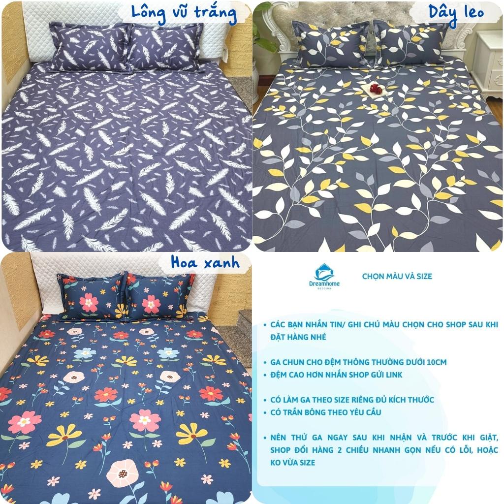 Ga chun bọc đệm cotton 100% Dream bedding, drap cotton chun giấu đủ size nệm | BigBuy360 - bigbuy360.vn