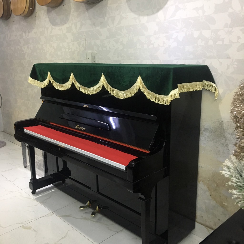 MUA KHĂN PHỦ XANH RÊU TẶNG PHỦ PHÍM PIANO