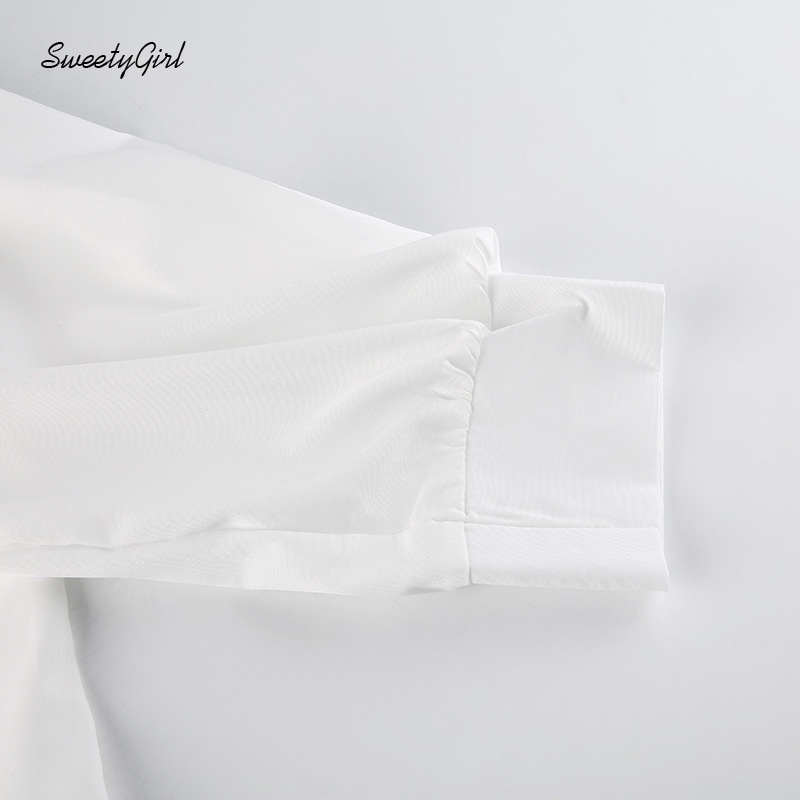 Áo Croptop Tay Dài Cổ Bẻ Màu Trơn 2022 Thời Trang Cho Nữ