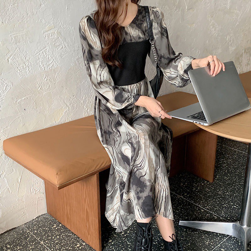 Đầm Tay Dài Kiểu Dáng Retro Thời Trang Cho Nữ | BigBuy360 - bigbuy360.vn
