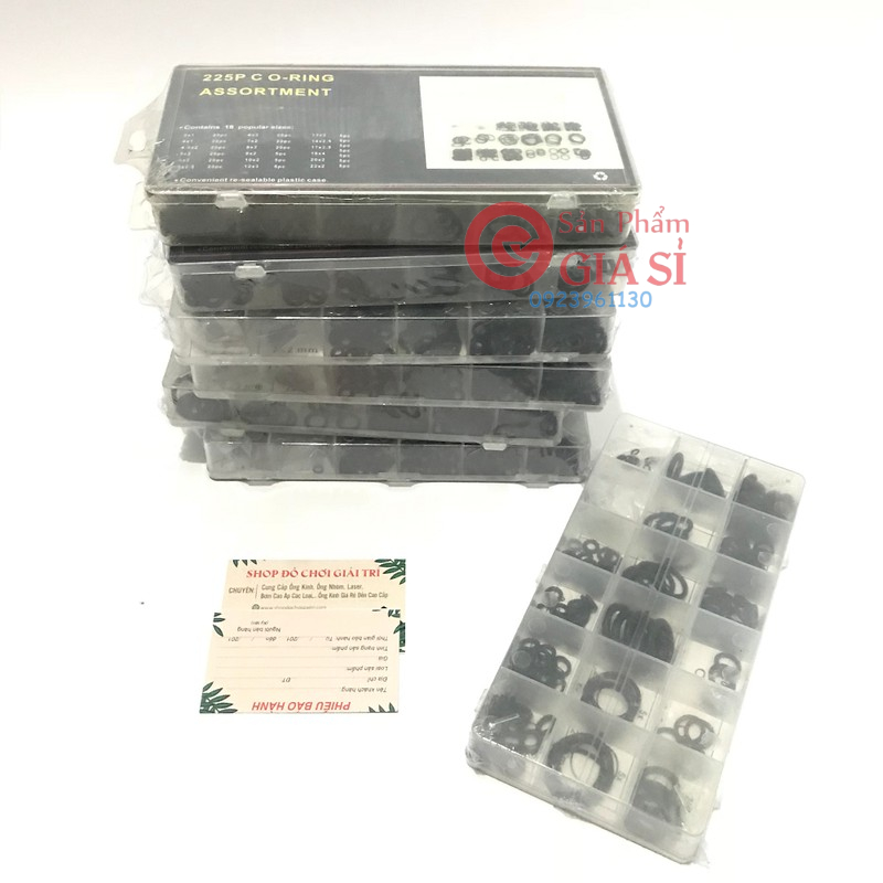 Hộp gioăng sim su thay thế 225 món _ vòng đệm cao su chịu dầu chịu nhiệt ❤️freeship❤️