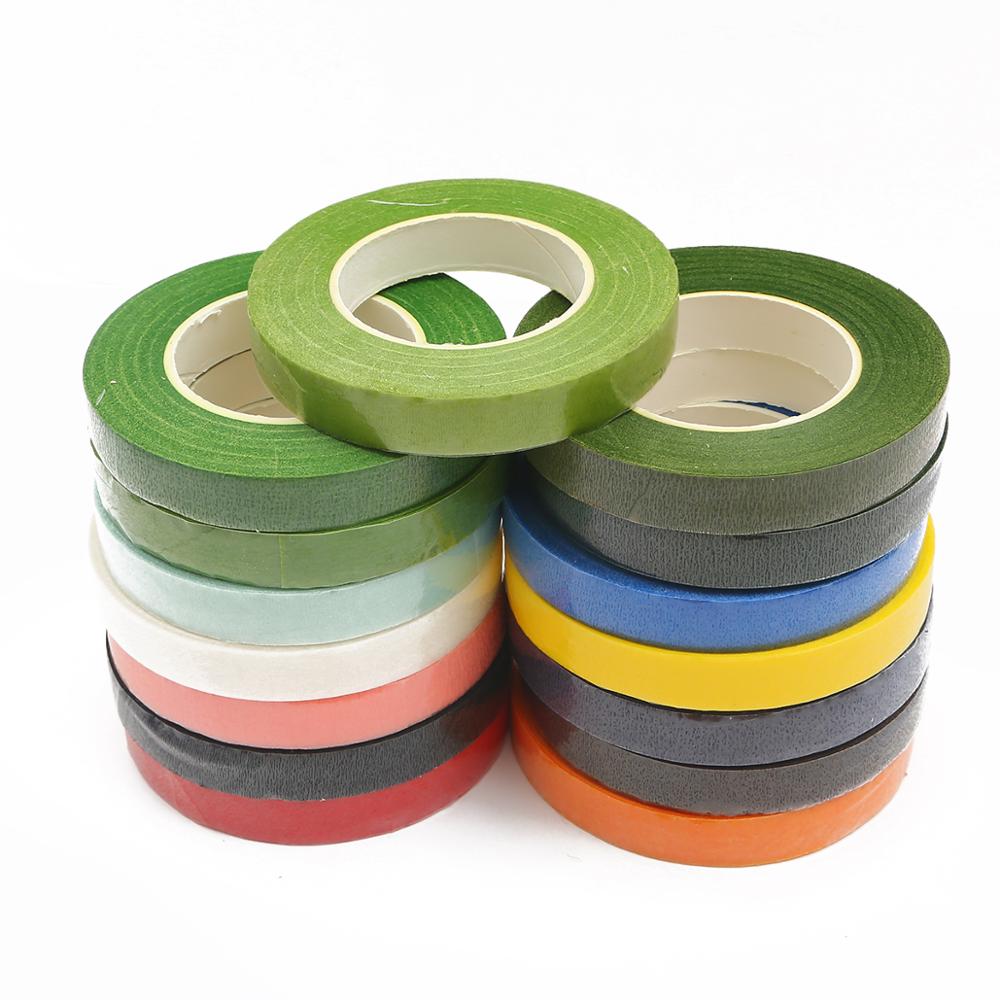 Cuộn Băng Keo Giấy Tự Dính 30Yards / roll 12mm Dùng Quấn Hoa Trang Trí DIY