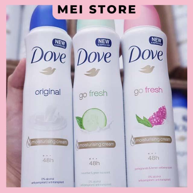 Xịt Khử Mùi Dove Go Fresh Nữ 150ml